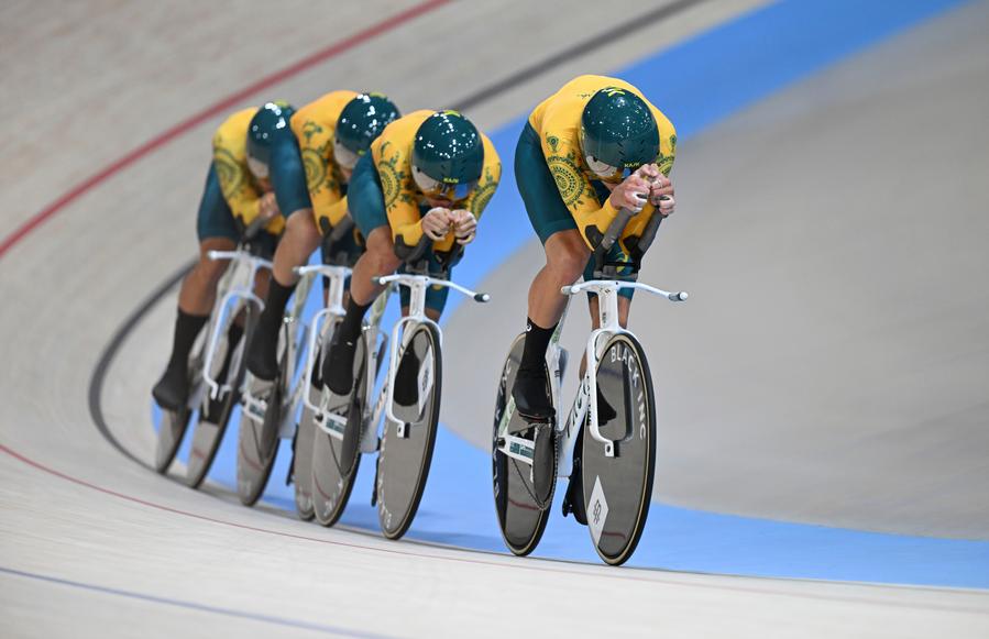 Olympics Australia win gold in men's track cycling team pursuit Xinhua