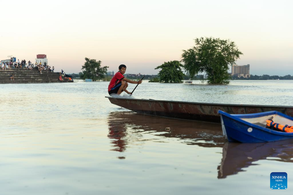 Mekong River water level rises after persistent rains during rainy season in Laos – Xinhua