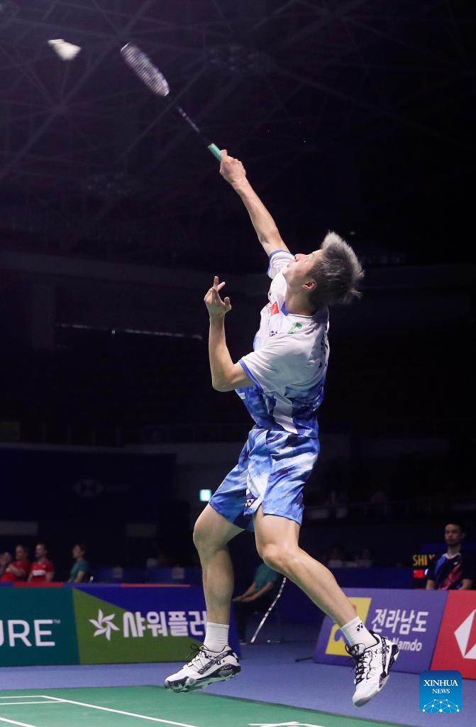 Highlights of BWF Korea Open Badminton Championships 2024Xinhua