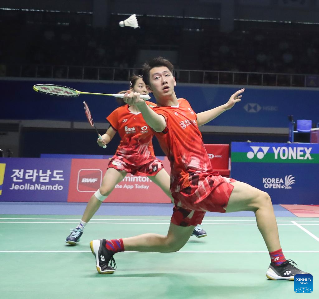 Highlights of BWF Korea Open Badminton Championships 2024Xinhua