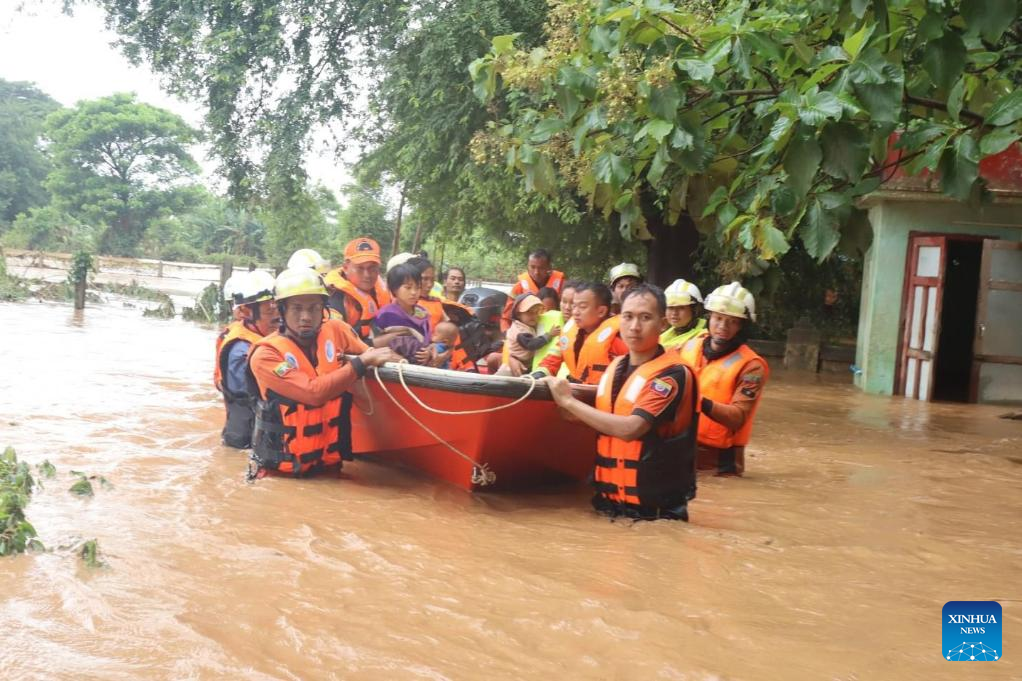 At least 17 dead in central Myanmar amid severe flooding-Xinhua