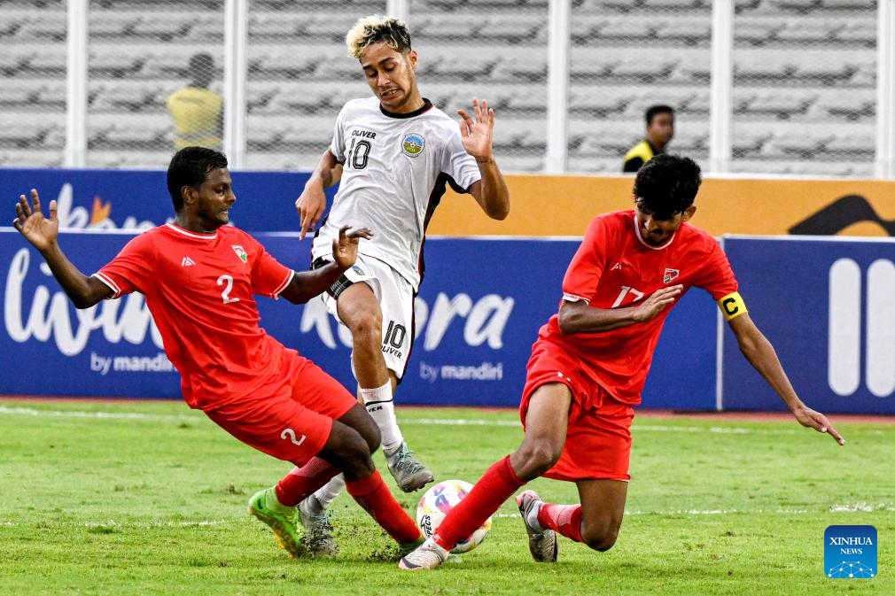 AFC U20 Asian Cup 2025 Qualifiers: Timor-Leste vs. Maldives-Xinhua