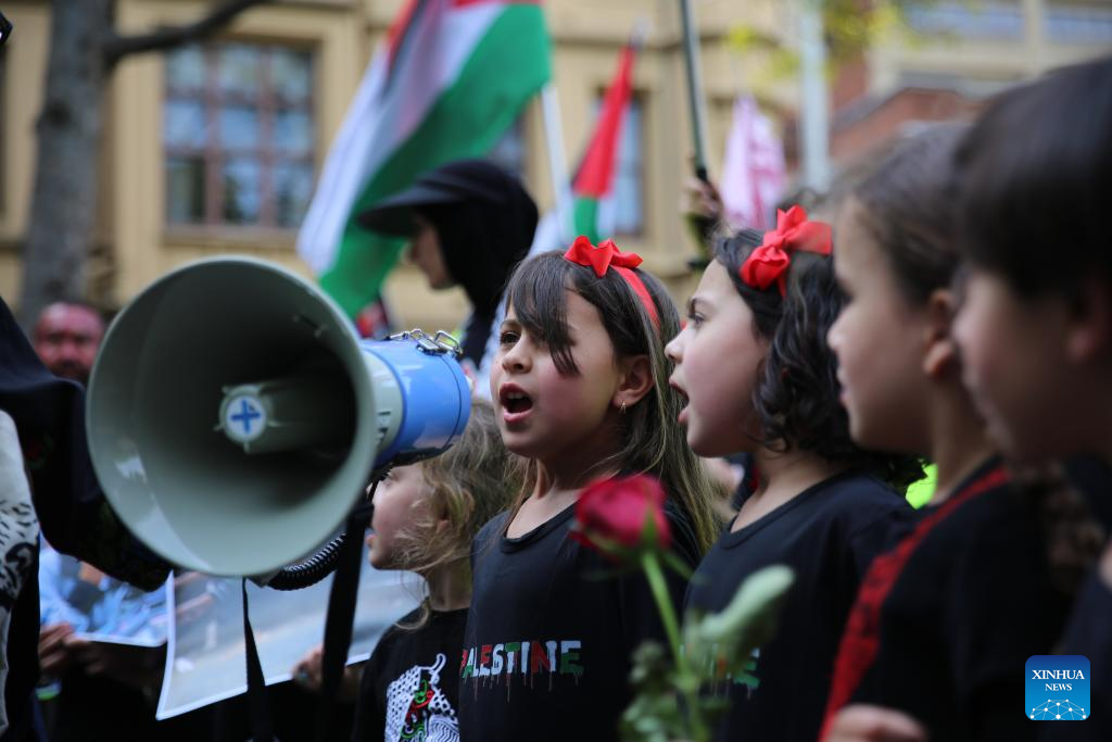 Demonstrations break out worldwide as Gaza conflict marks one year