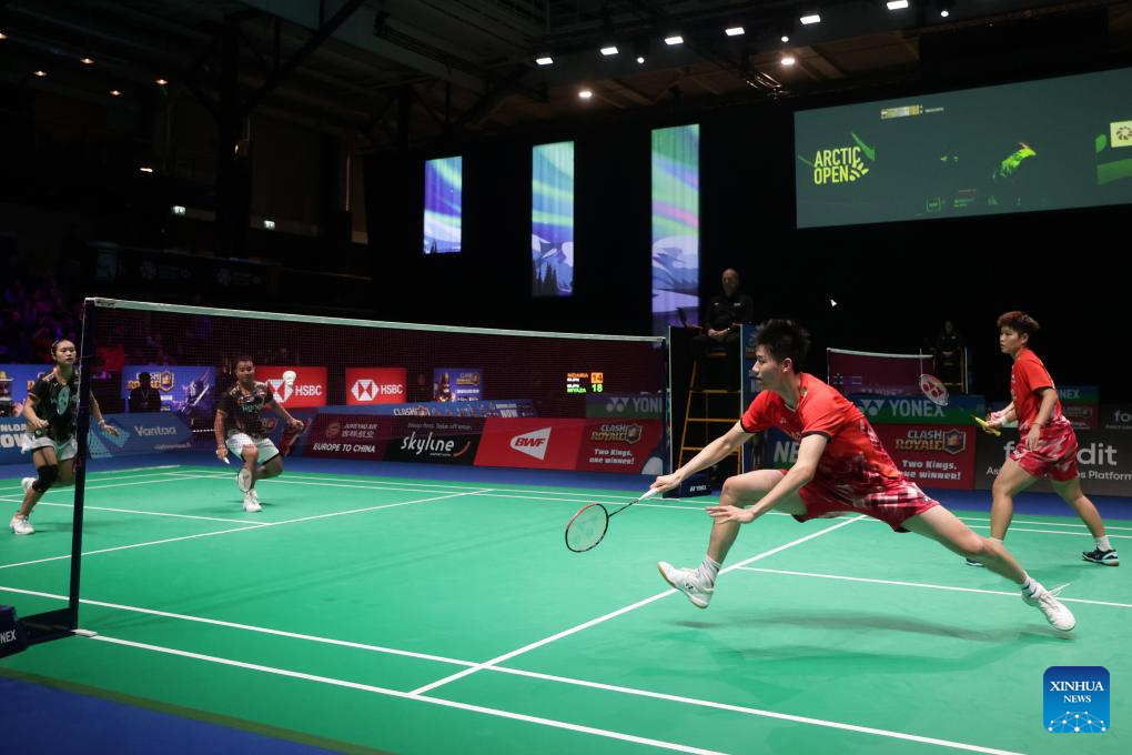 Arctic Open badminton tournament 2024 mixed doubles quarterfinalXinhua