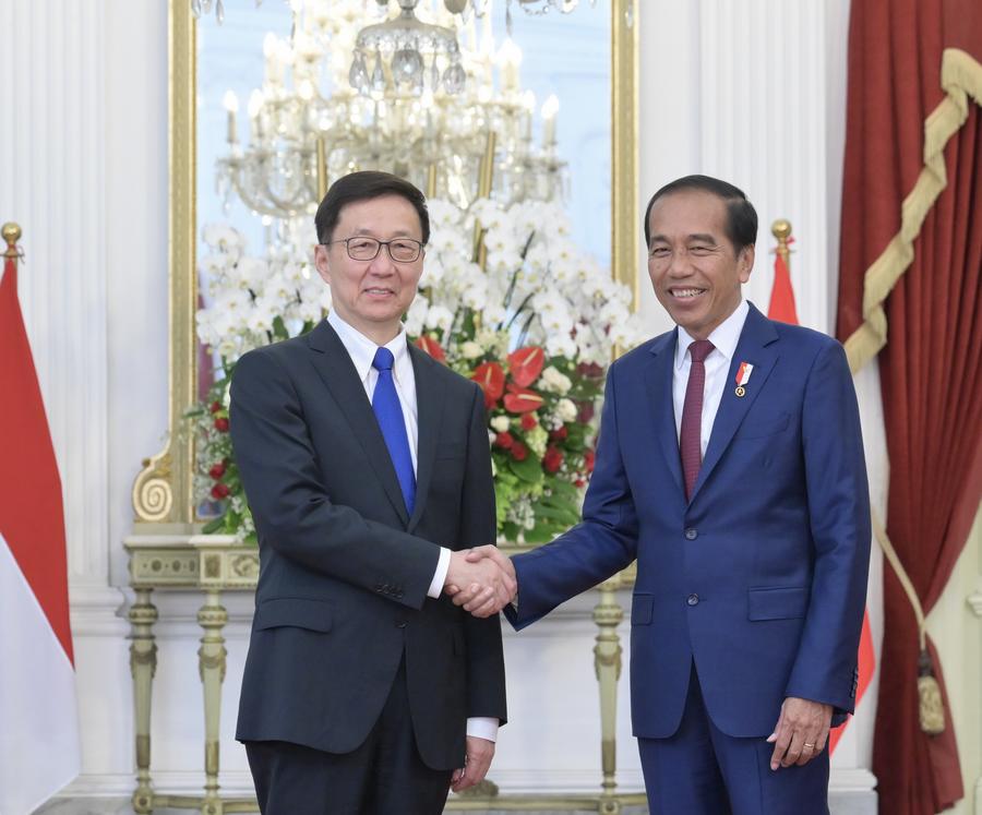 Wakil Presiden Tiongkok bertemu dengan Presiden Indonesia Joko Widodo-Xinhua