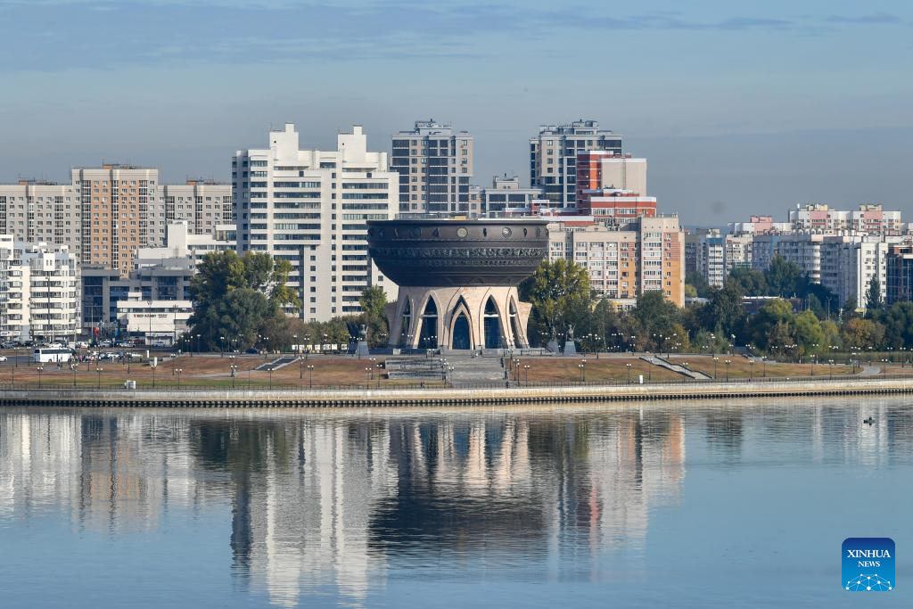 This photo taken on Sept. 24, 2024 shows a city view of Kazan, Russia. Kazan is the capital city of Russia's Republic of Tatarstan. (Xinhua/Cao Yang)