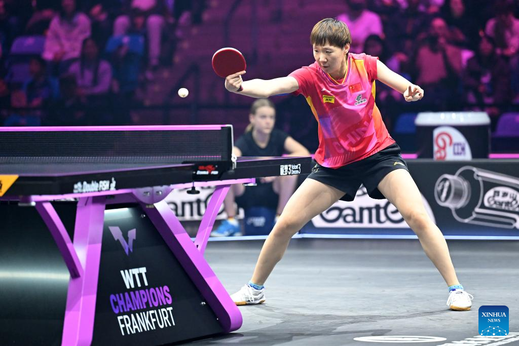 Highlights of WTT Champions Frankfurt 2024 final matchesXinhua