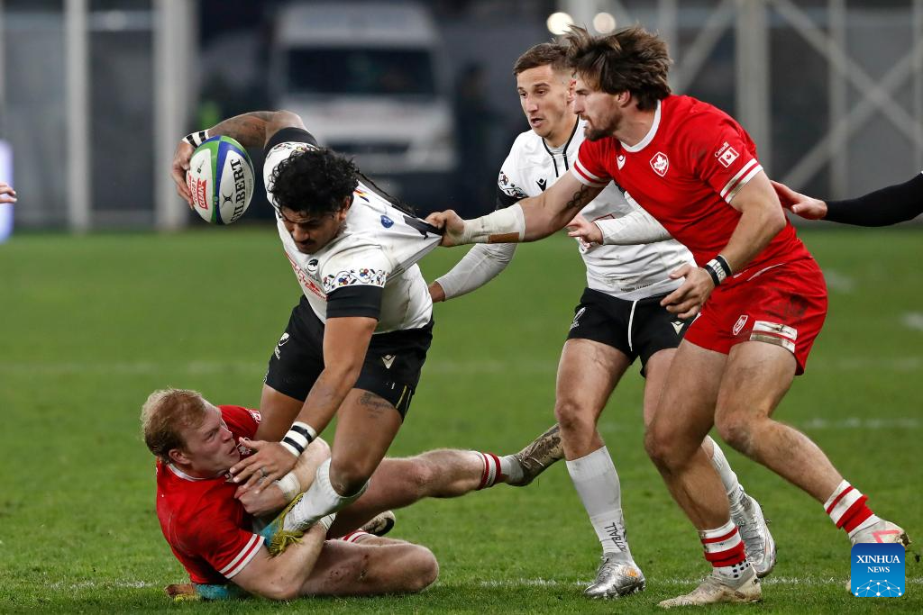 Romania Rugny Int'l rugby test match: Romania vs. Canada-Xinhua