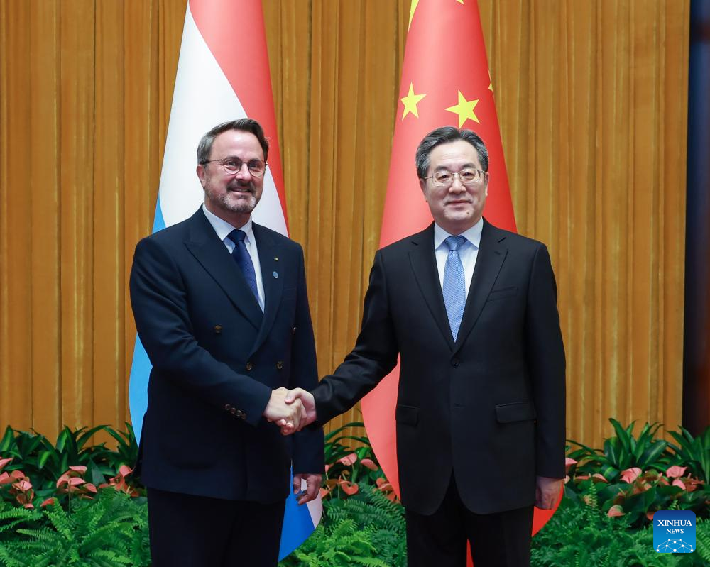 Chinese vice premier calls for enhanced cooperation with Luxembourg-Xinhua