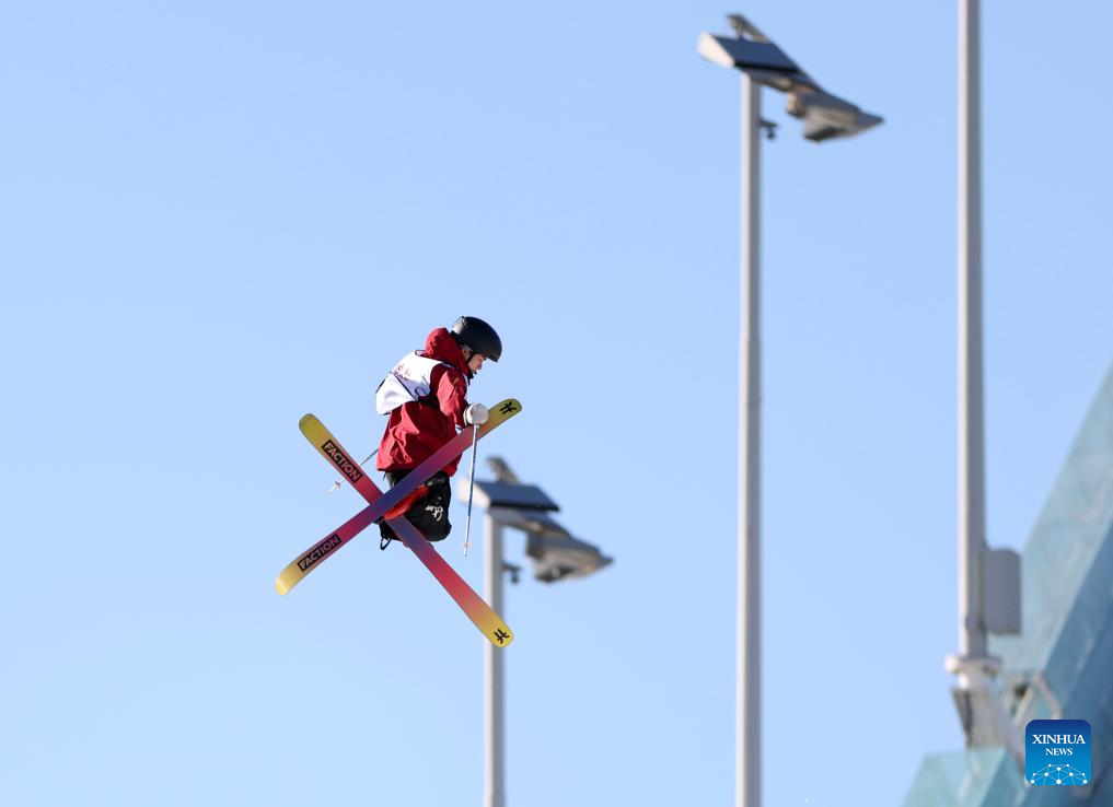 In pics men's qualification of FIS Freeski Big Air World Cup 2025Xinhua