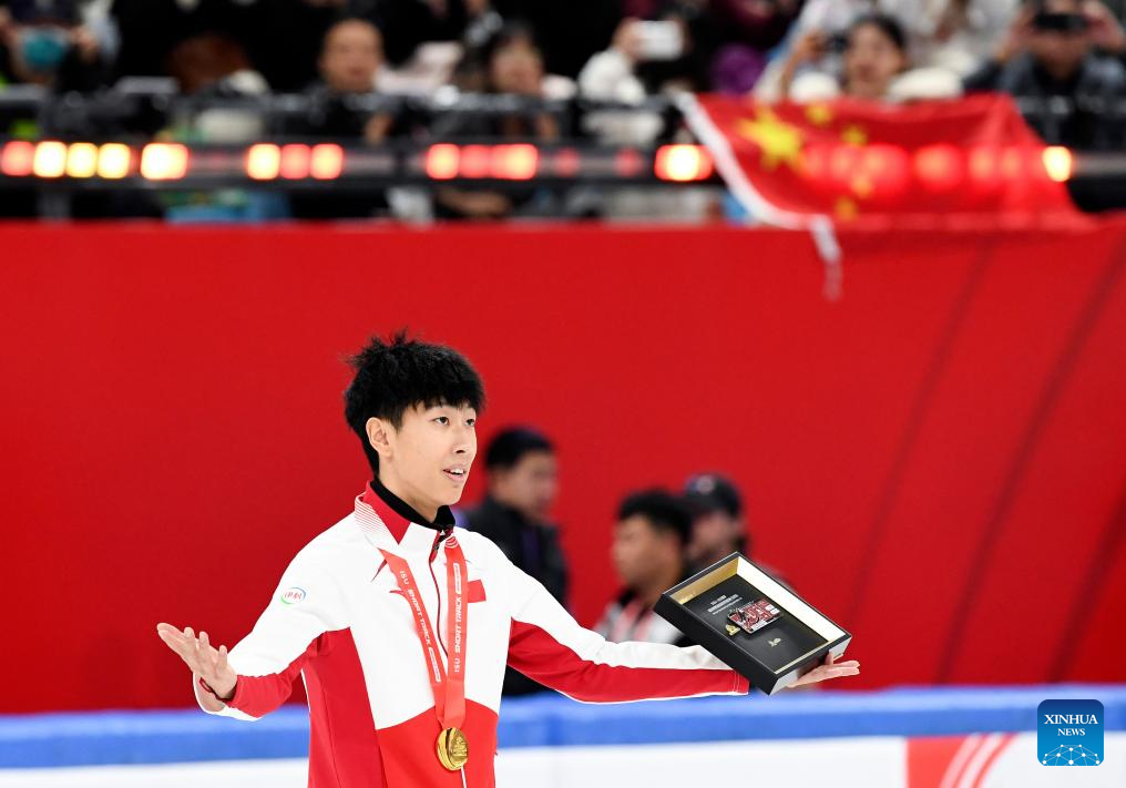 China's Sun Long claims men's 500m gold at Short Track World Tour in ...