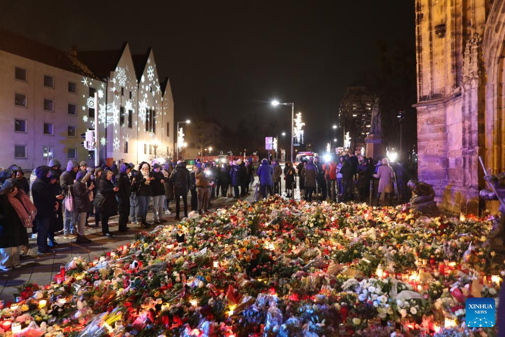 People Mourn Victims Of Car-ramming Attack In Germany-Xinhua