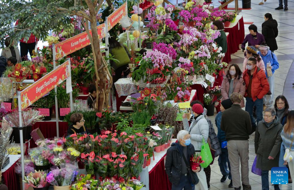 2025 Chinese Lunar New Year Flower and Gift Fair kicks off in Richmond