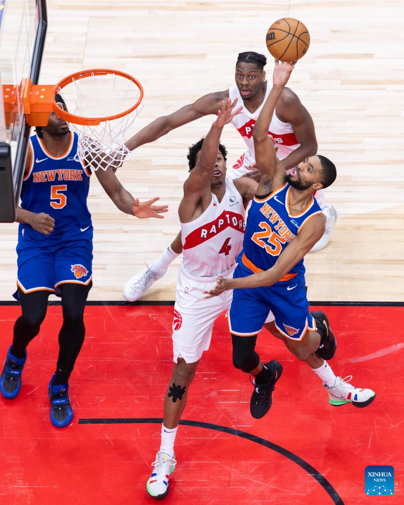 20242025 NBA regular season game Toronto Raptors vs. New York Knicks