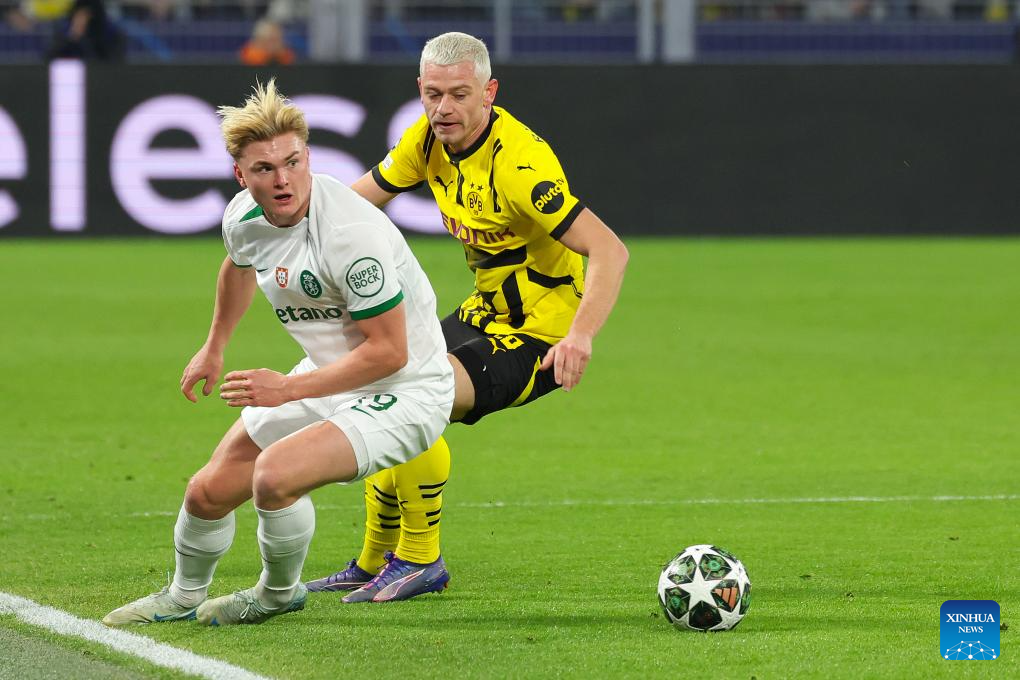 UEFA Champions League Borussia Dortmund vs. Sporting CPXinhua