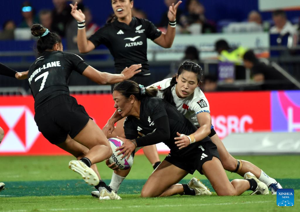 World Rugby Sevens Series 2025: China vs. New Zealand-Xinhua