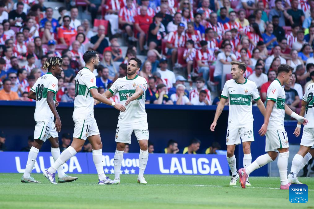 Laliga football match: Atletico de Madrid vs. Elche CF-Xinhua