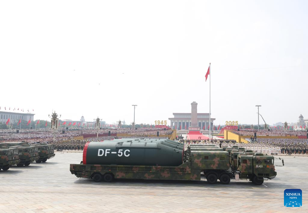 China unveils nuclear missiles with global reach in parade