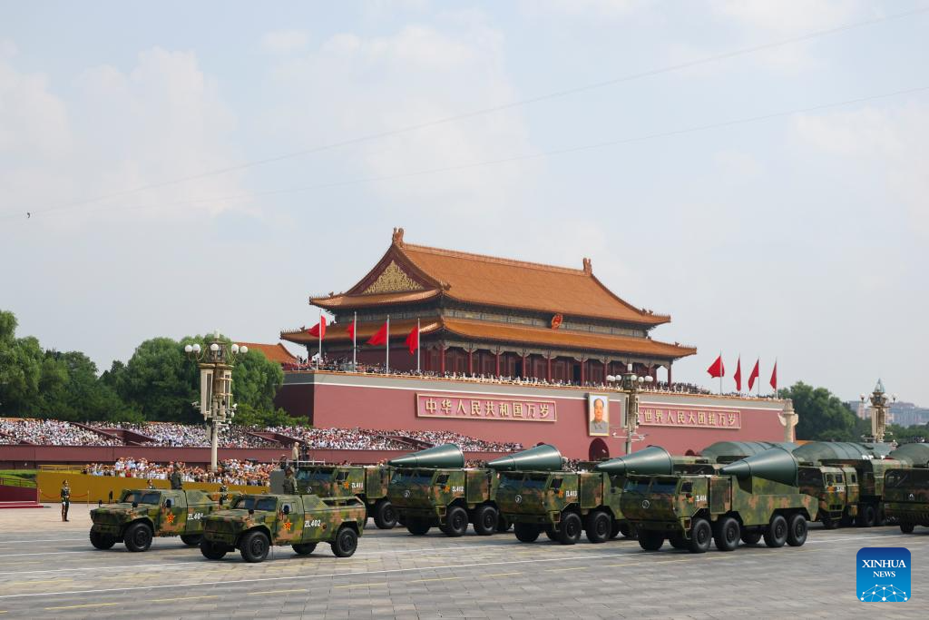 China unveils nuclear missiles with global reach in parade