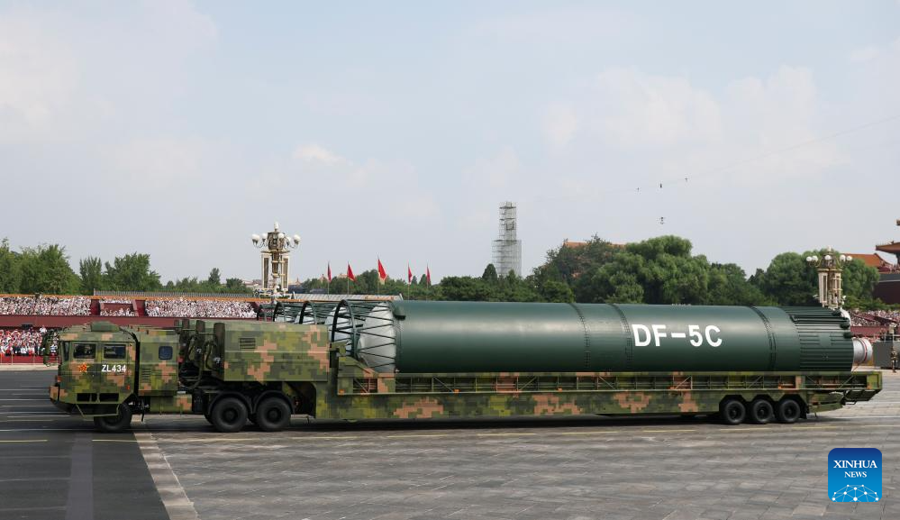 China unveils nuclear missiles with global reach in parade