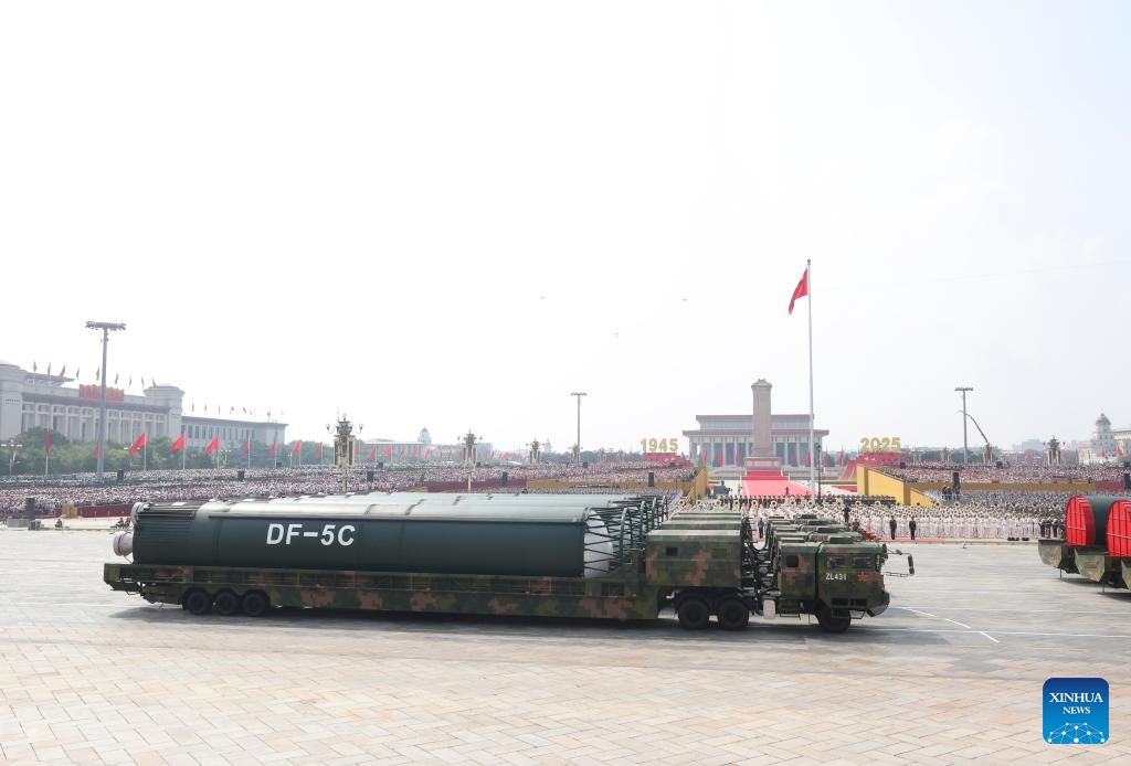China unveils nuclear missiles with global reach in parade