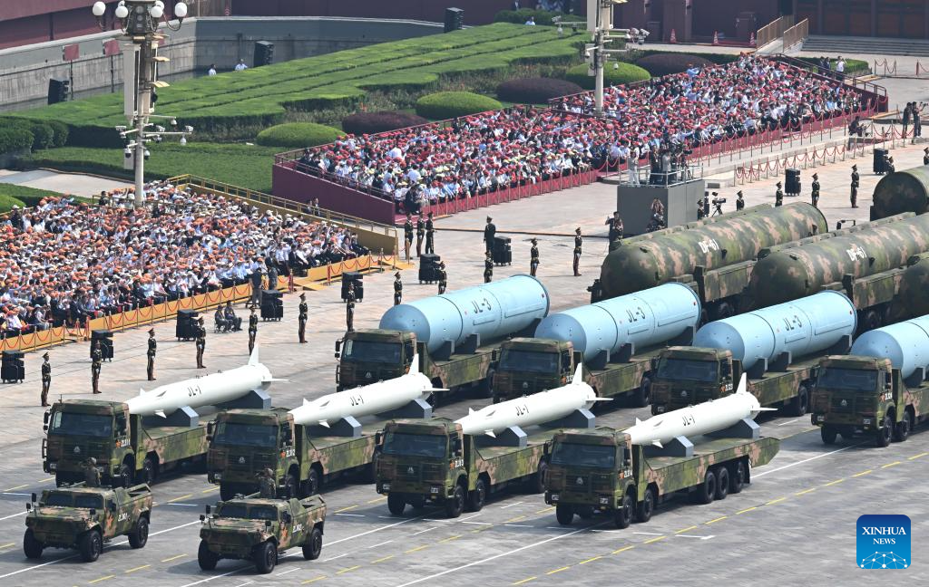 China unveils nuclear missiles with global reach in parade