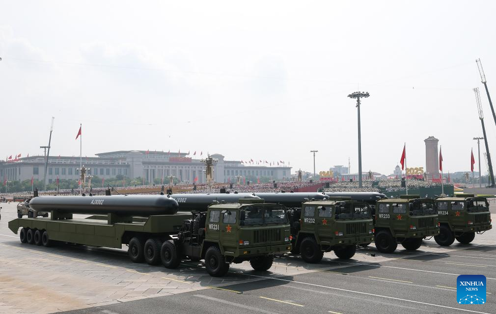 China unveils new types of unmanned maritime weapons in V-Day parade