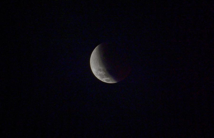 Lunar Eclipse over Jakarta