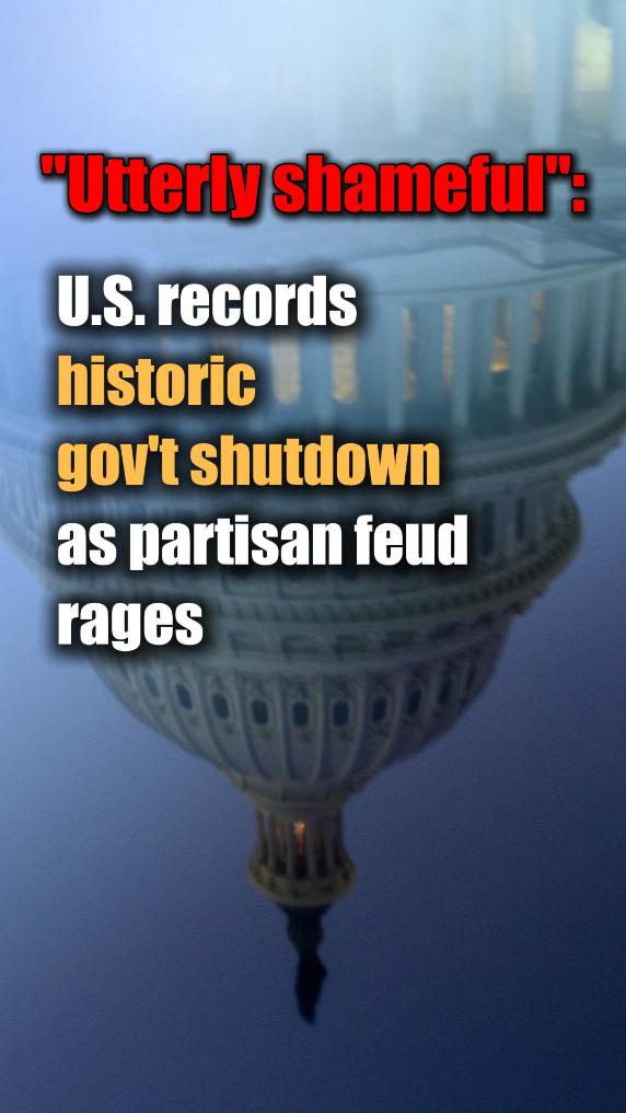 Unmasked | "Utterly shameful": U.S. records historic gov't shutdown as partisan feud rages 