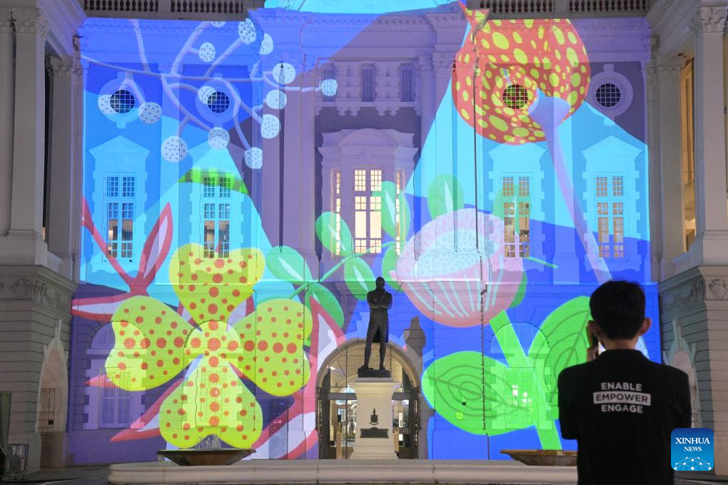 In pics: media preview of Light to Night Singapore-Xinhua