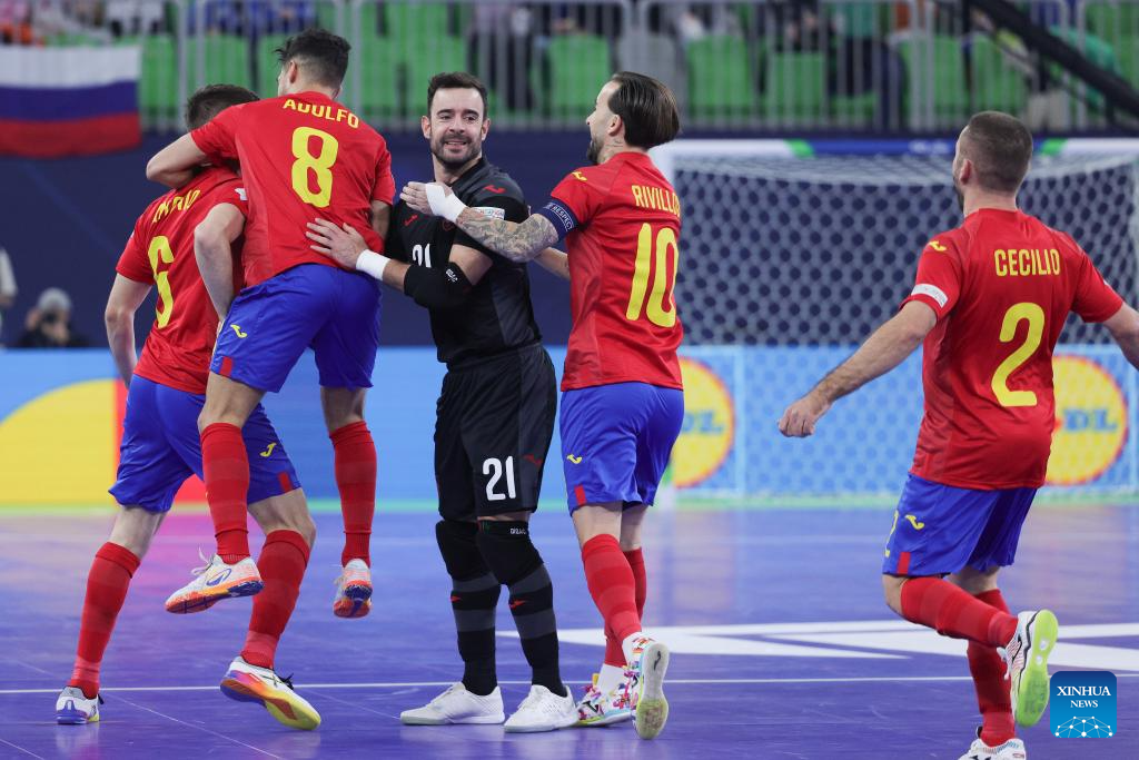 UEFA Futsal EURO 2026 match: Slovenia vs. Spain-Xinhua