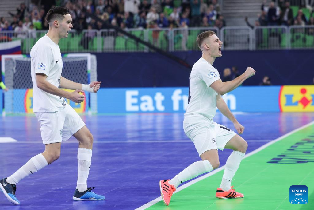 UEFA Futsal EURO 2026 match: Slovenia vs. Spain-Xinhua