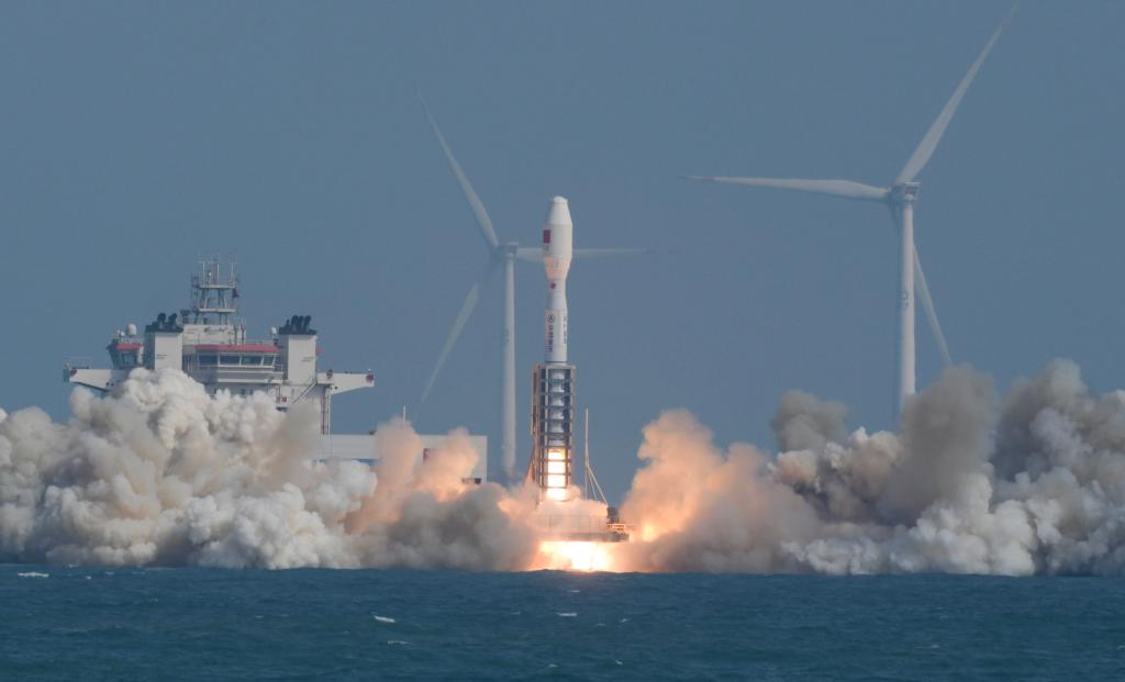 Update: China's commercial rocket SD-3 launches 7 satellites from sea ...