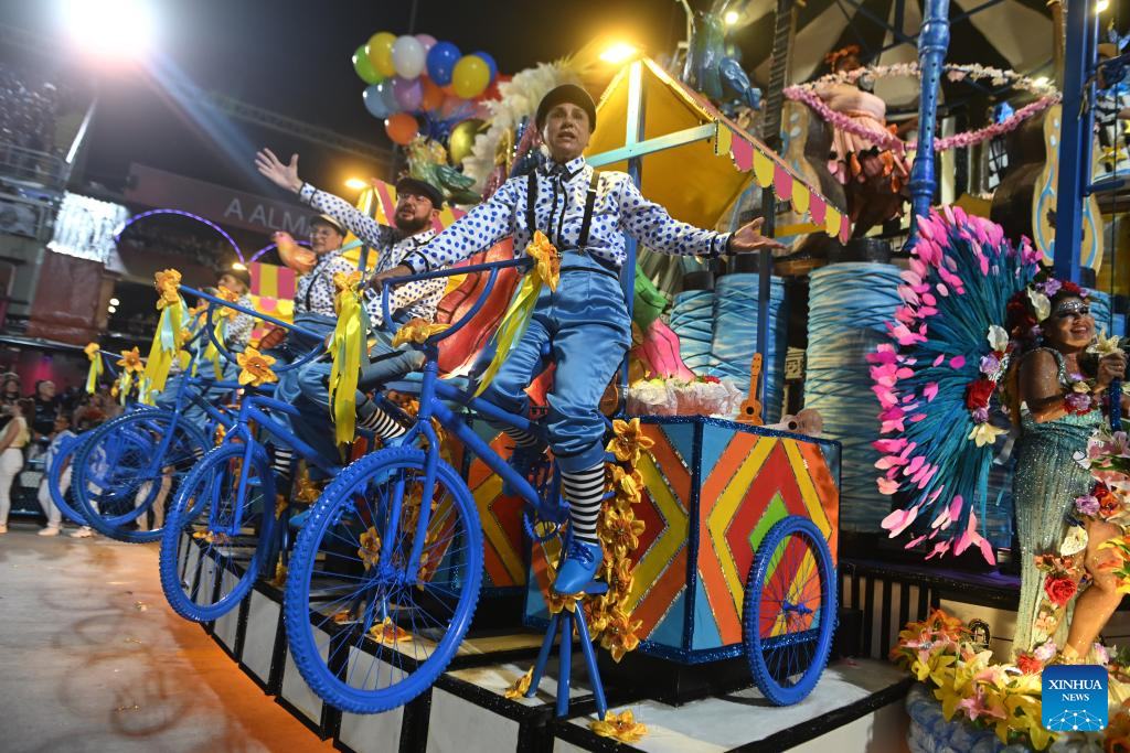 Parade held during Carnival 2026 in Rio de Janeiro-Xinhua