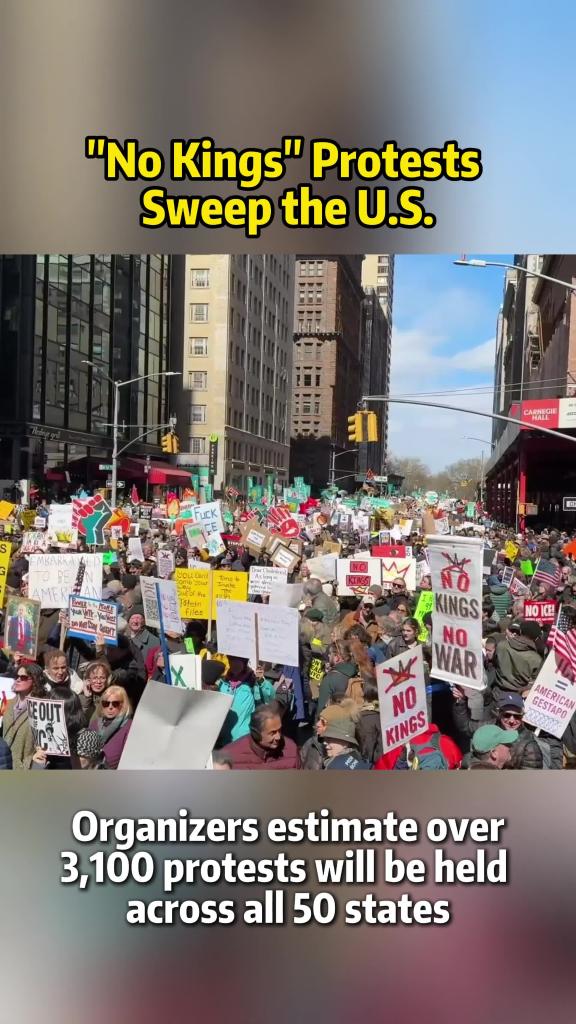"No Kings" protests sweep U.S.