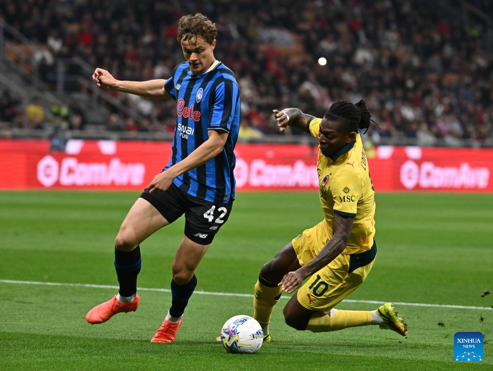 Serie A soccer match: AC Milan vs. Atalanta-Xinhua