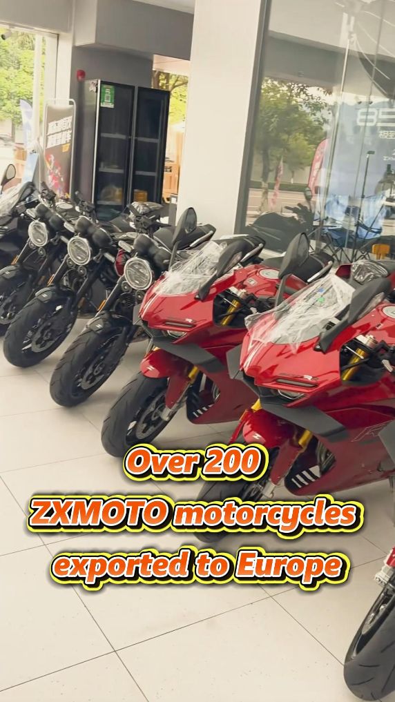 Over 200 ZXMOTO motorcycles exported to Europe