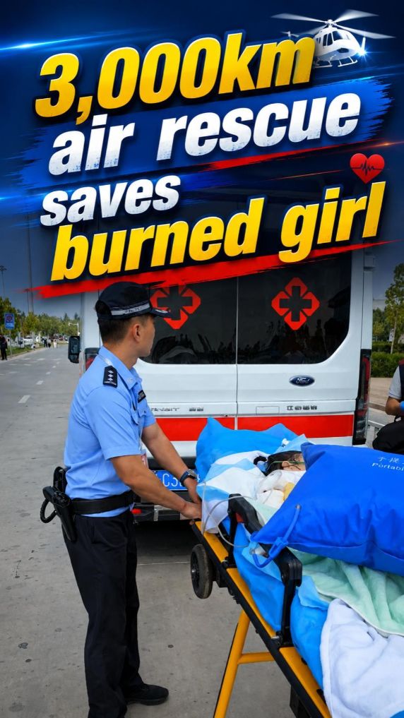 3,000-km air rescue saves burned girl in China's Xinjiang