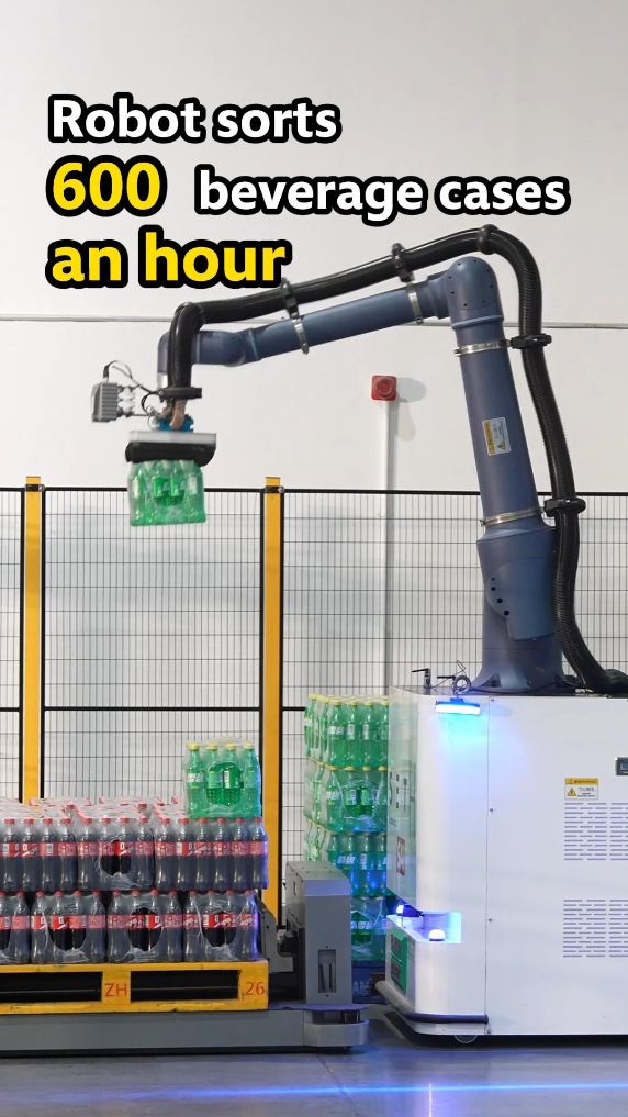 Robot sorts 600 beverage cases an hour 