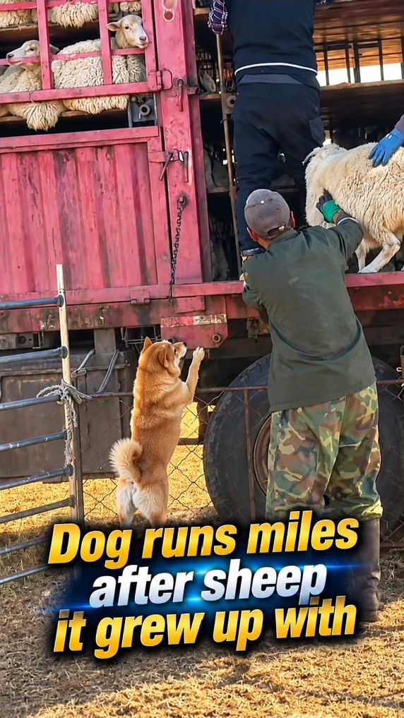 Dog runs miles after sheep it grew up with