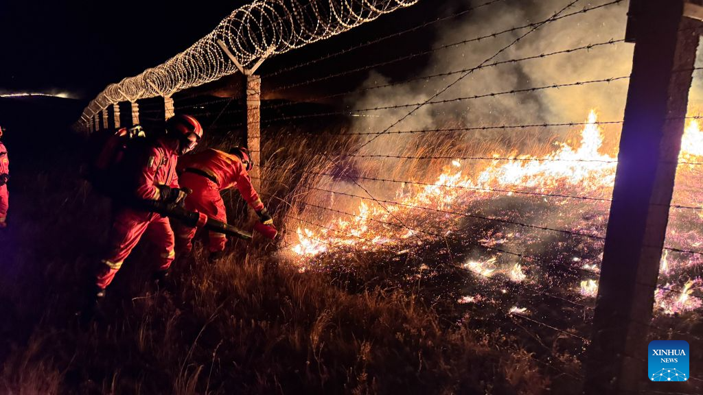 Over 2,000 personnel deployed in north China to contain grassland fire ...