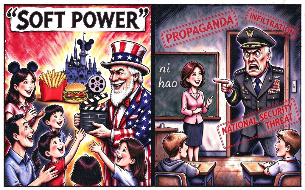Red Power Cartoon AI Cartoon |