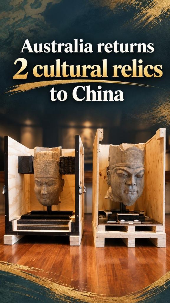 Australia returns 2 cultural relics to China