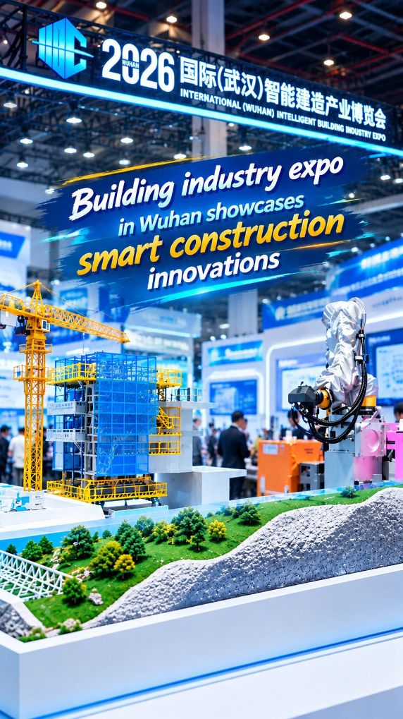 Building industry expo in Wuhan showcases smart construction innovations