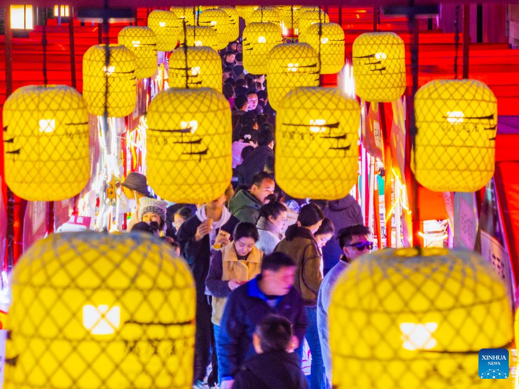 Lanterns, light installations arranged across China for upcoming Spring ...