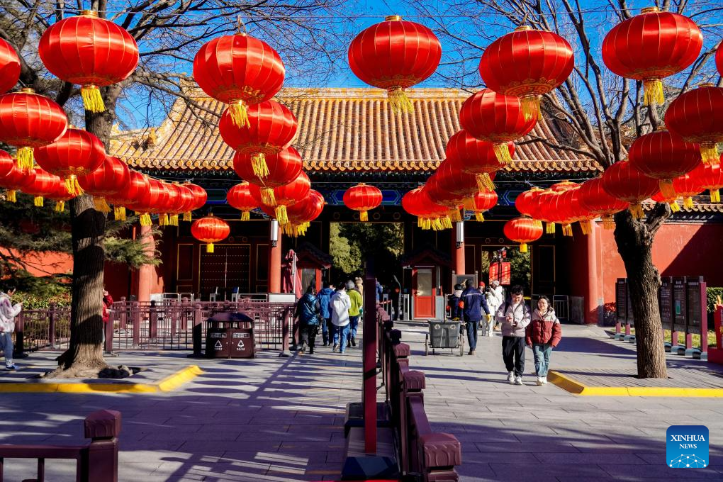 Lanterns, light installations arranged across China for upcoming Spring ...