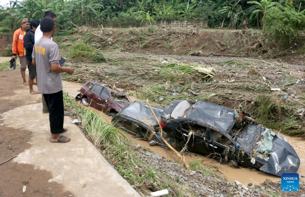 Aftermath of flash flood in Tambakaji, Indonesia-Xinhua