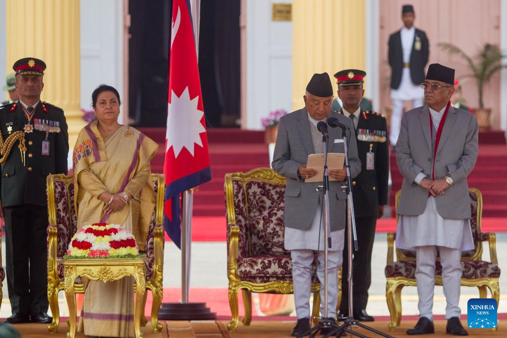 Nepal's new president takes officeXinhua