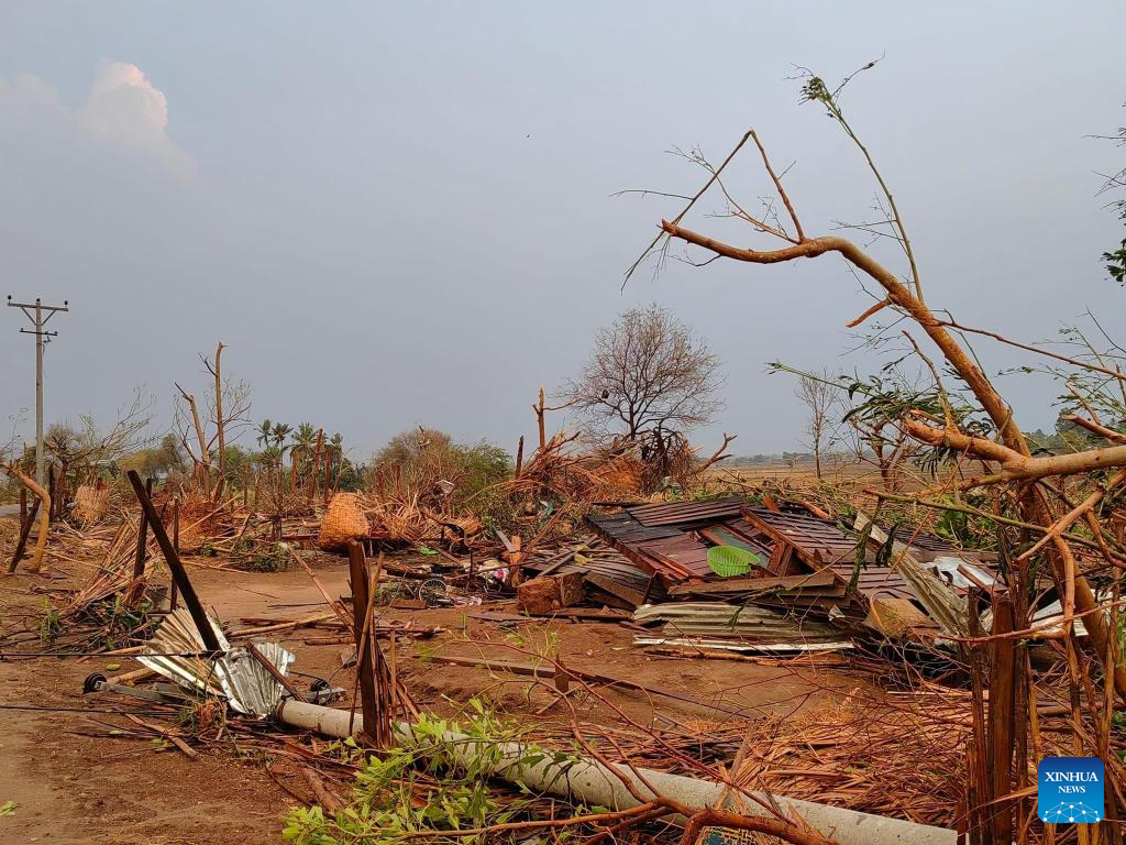 6 killed, over 100 injured after tornado hits central MyanmarXinhua