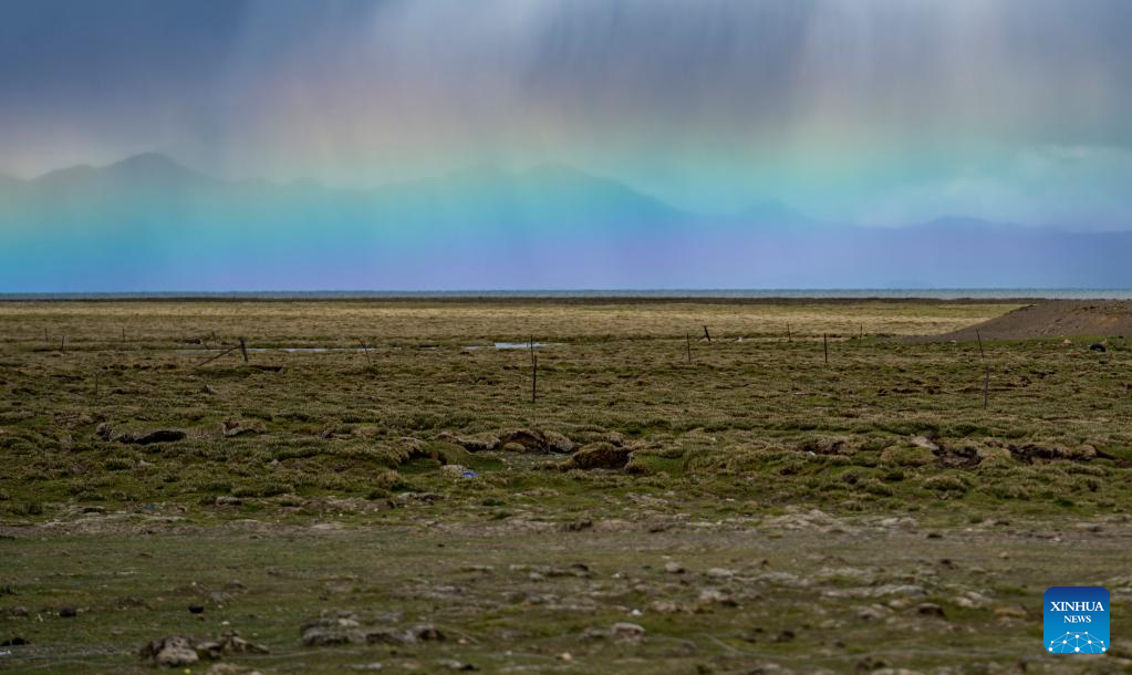 Tuiwa Charming view of Puma Yumco Lake in Tibet -Xinhua